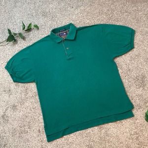 Vintage Mark Alexander Polo Short Sleeve Tee Shirt Mens Medium Teal Top